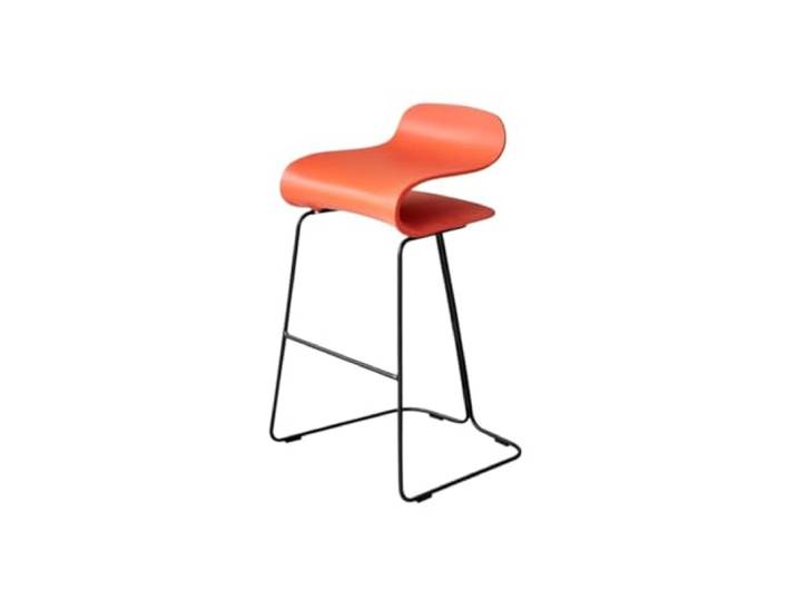 VNCdfhETs Barstuhl Barhocker Aus Schmiedeeisen Mit Schwebender Sitzfläche for Zuhause, Café Oder Empfangsbereich Barhocker(Orange)