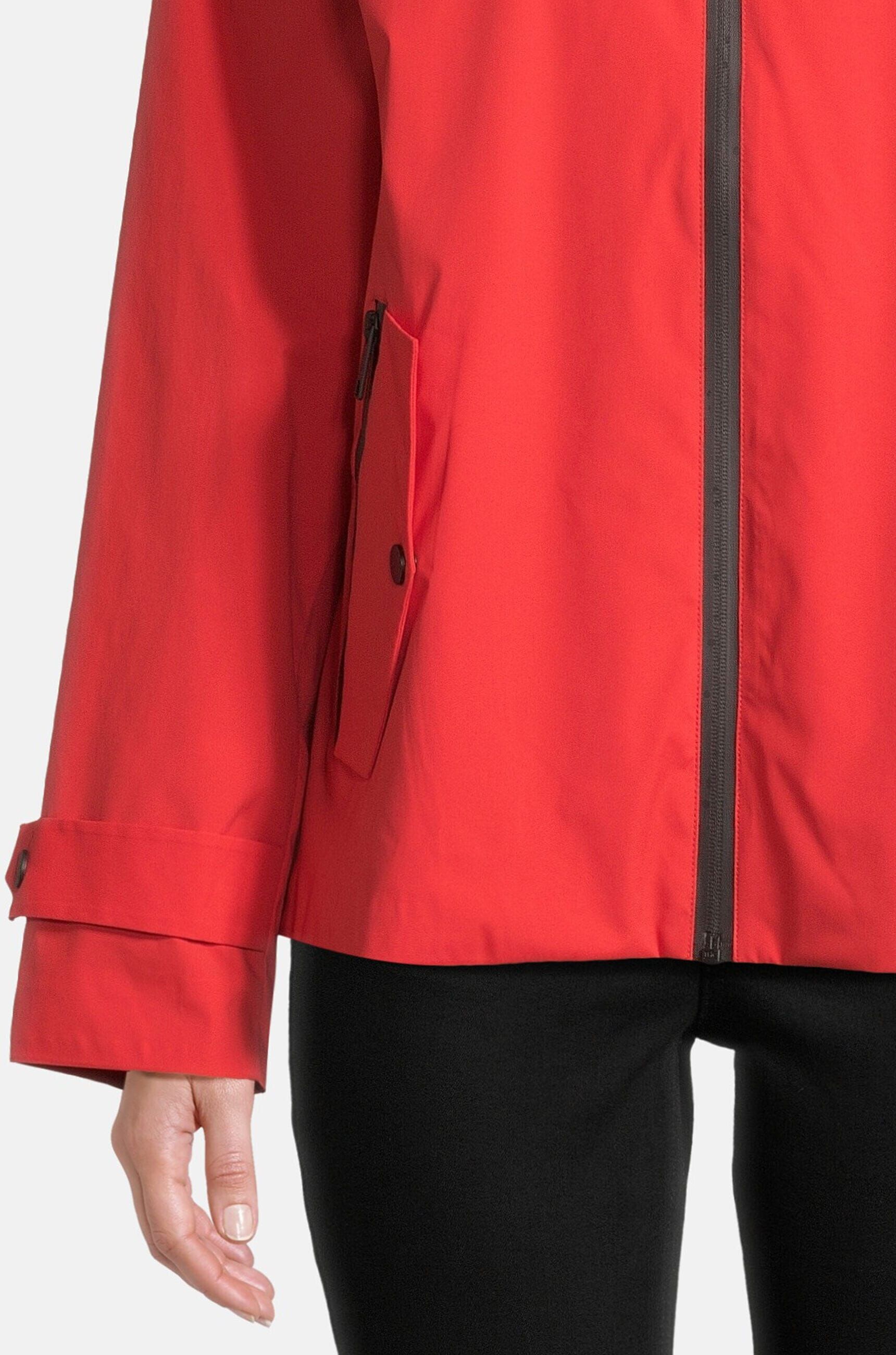 Funktionsjacke NEW VIEW "Fae", Damen, Gr. S, rot, Casual, regular fit, Jacken Funktionsjacke, verstellbare Kapuze