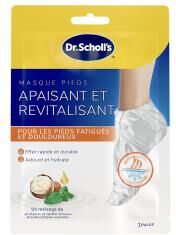 Scholl Masque Pieds Apaisant et Revitalisant 1 Unité - Doypack 1 paire de chaussettes masque