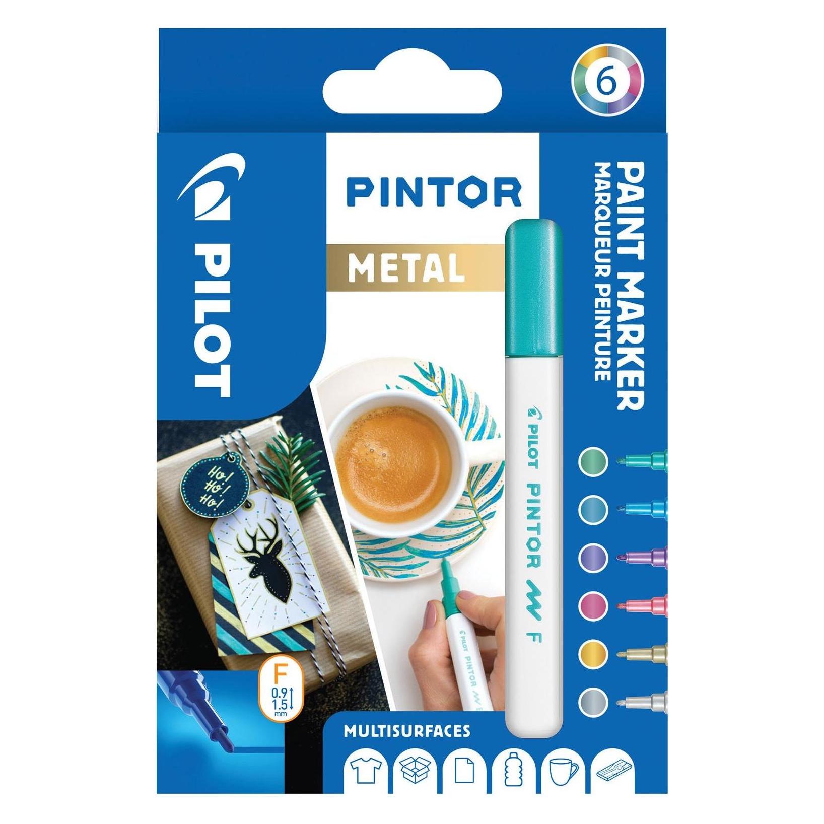 Pilot Pintor Fein Set à 6 Metallic (6x) (180.024.96)