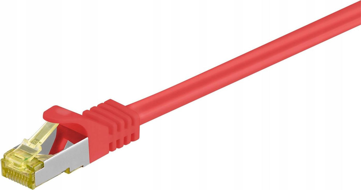 MicroConnect SFTP703R Cat7 S/FTP Netwerkkabel met RJ-45 connectoren, 3 meter, rood
