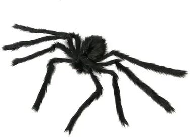 Friendly Fresh Finds Giant Plush Spider Wire Plush Black And Multicolour Style For Party Or Halloween Decoration Giant Plush Spider Wire Plush Black And Multicolour Style For Party Or Halloween Decoration