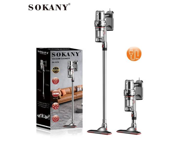 Aspirateur à Main Vertical à Fil Long de 4m, 2000W, Haute Puissance d'Aspiration, pour Animaux de Compagnie, Troisième Réglage de Vitesse, Machine à Livres, Appareil Ménager