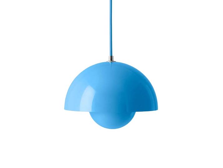 &Tradition Flowerpot VP1 Pendelleuchte Swim blue