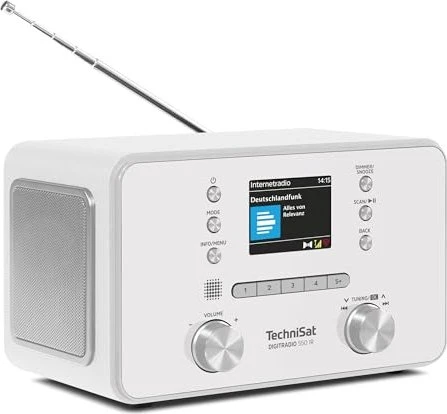 TechniSat Internetradio mit DAB+/FM Digitradio 550 IR, weiß