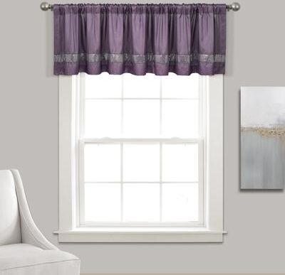 Silver Orchid Viby Faux Silk Night Sky Window Valance - 84x18