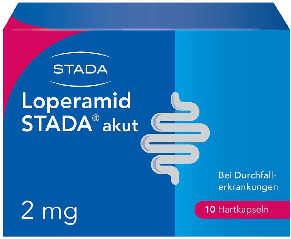 Loperamid STADA akut 2mg Hartkapseln bei akutem Durchfall 10stk