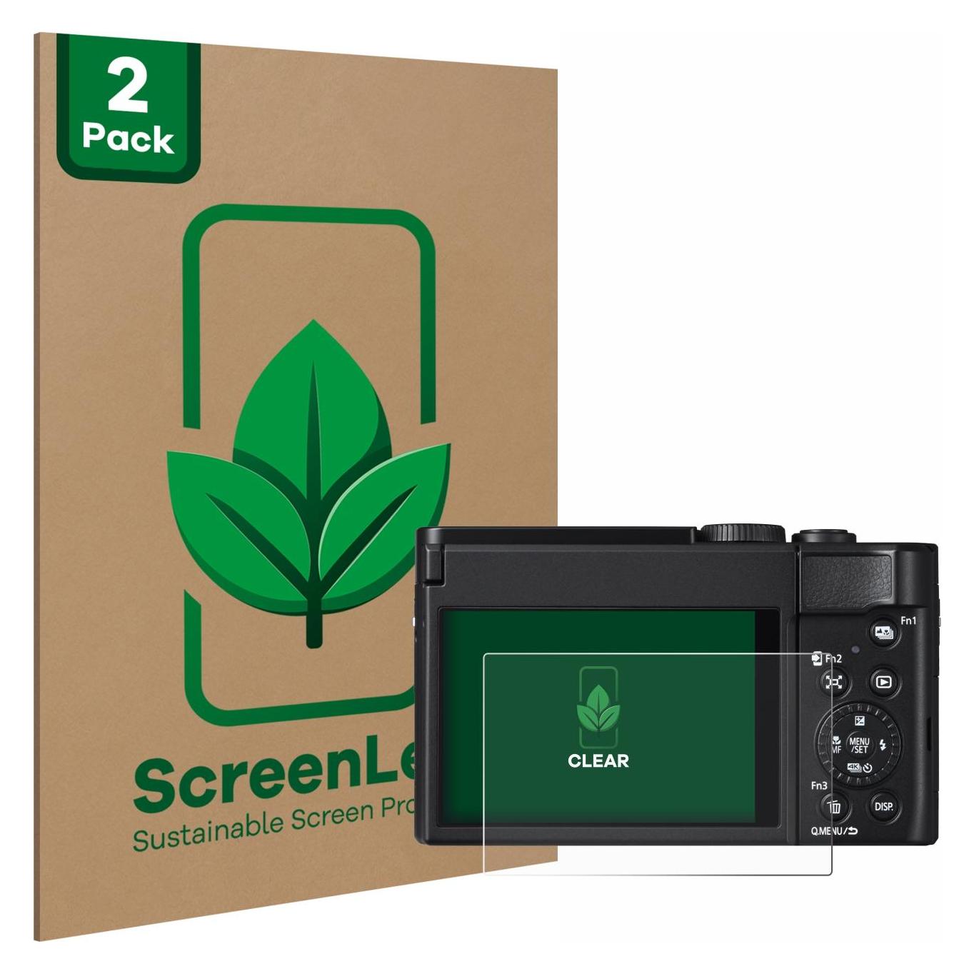 ScreenLeaf Schutzfolie für Panasonic Lumix DC-TZ99 Displayschutz Display Schutz Folie Klar Transparent (6157709)