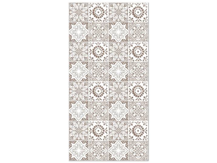 Tapis vinyle carreaux ciments grenade brun 140x200cm
