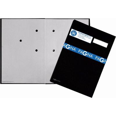 Pagna Unterschriftsmappe 20 Fächer Leinen schwarz