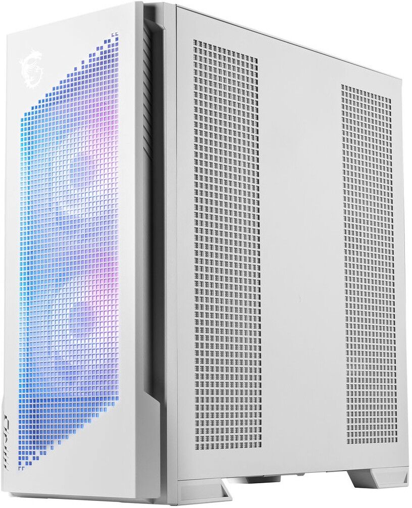 MSI MPG VELOX 300R AIRFLOW PZ Tempered Glass Mid Tower PC Case - White