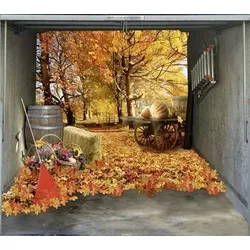 Scheurich Garagentorplane Herbstlandschaft, für Schwing- und Sektionaltore