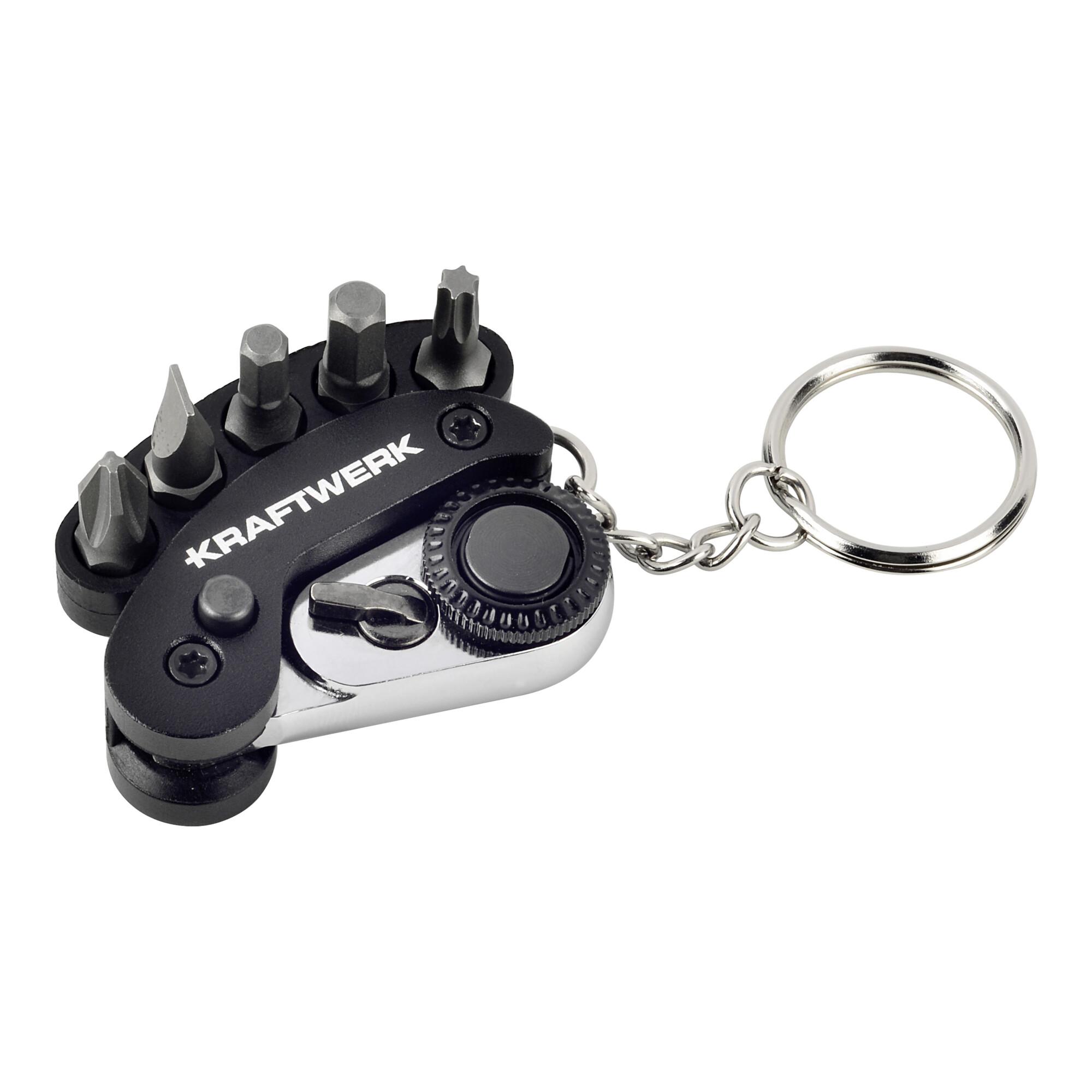 Kraftwerk Mini Ratschen-Schraubendreher faltbar 1/4" S2, 72 Zähne (306.378.006)