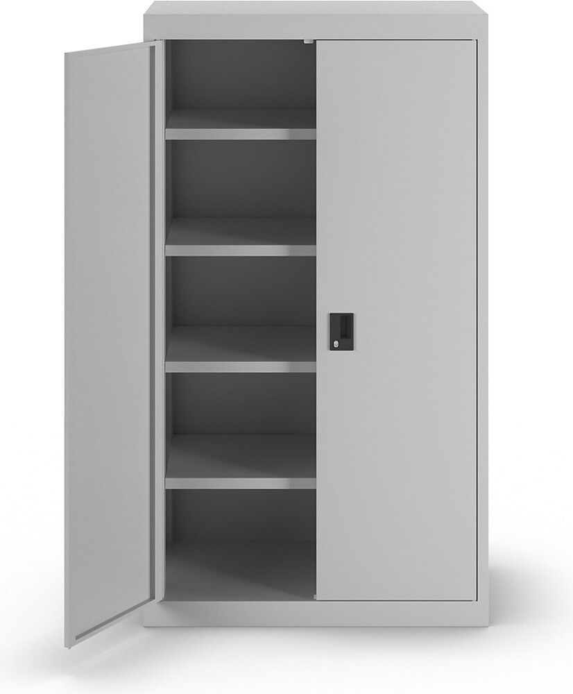 Schwerlastschrank, 4 Fachböden, lichtgrau LISTA