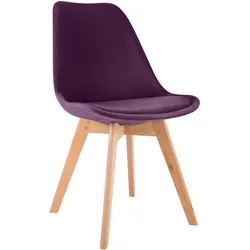 CLP Stuhl Linares Samt   Farbe: lila, Material: Samt