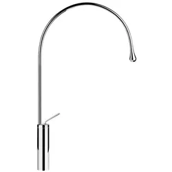 Gessi Goccia Einhebelmischer, hoch mit Auslauf Radius 197 mm, 3/8 Anschlussschläuche, ohne Ablauf Ausladung 387 mm, Auslauf um 360 schwenkbar, 33610031, Farbe: Chrom