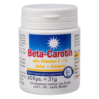 Beta Carotin KAPSELN+Vitamin C+E 60 St Kapseln