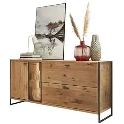 Woodford Sideboard  Flora , holzfarben , Maße (cm): B: 186 H: 86 T: 44.0