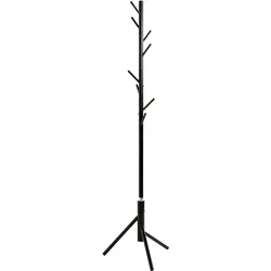 Garderobenständer (DH 48x173 cm) - schwarz - DH 48x173 cm