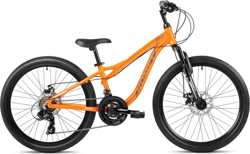 24 Zoll Romet Rambler Fit Mountainbike 21-Gang, Scheibenbremsen, Alurahmen Orange
