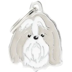 Myfamily MyFa tegn friends, Shih Tzu, grå (Hund), Halsband + Leine