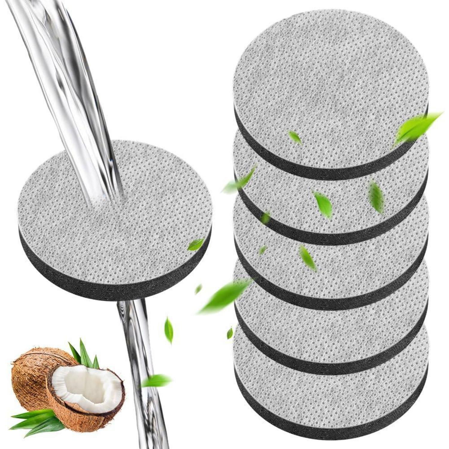 OFFCUP Waterfilter MicroDisc 6-pack voor Brita Fill & Go, vermindert chloor en smaakstoffen