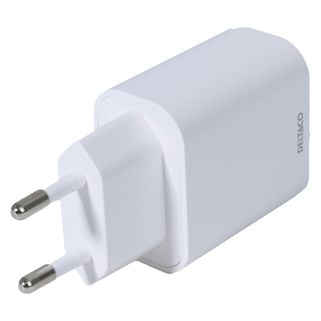 Deltaco USB-AC182 mobile device charger White Indoor (18 W, 1 Port) (USB-AC182)