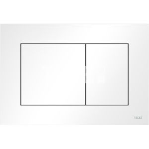 TECE TECE Betätigungsplatte TECEnow, aus Kunststoff, für WC, für  Spülkästen, 2-Mengen-Spülung, weiß