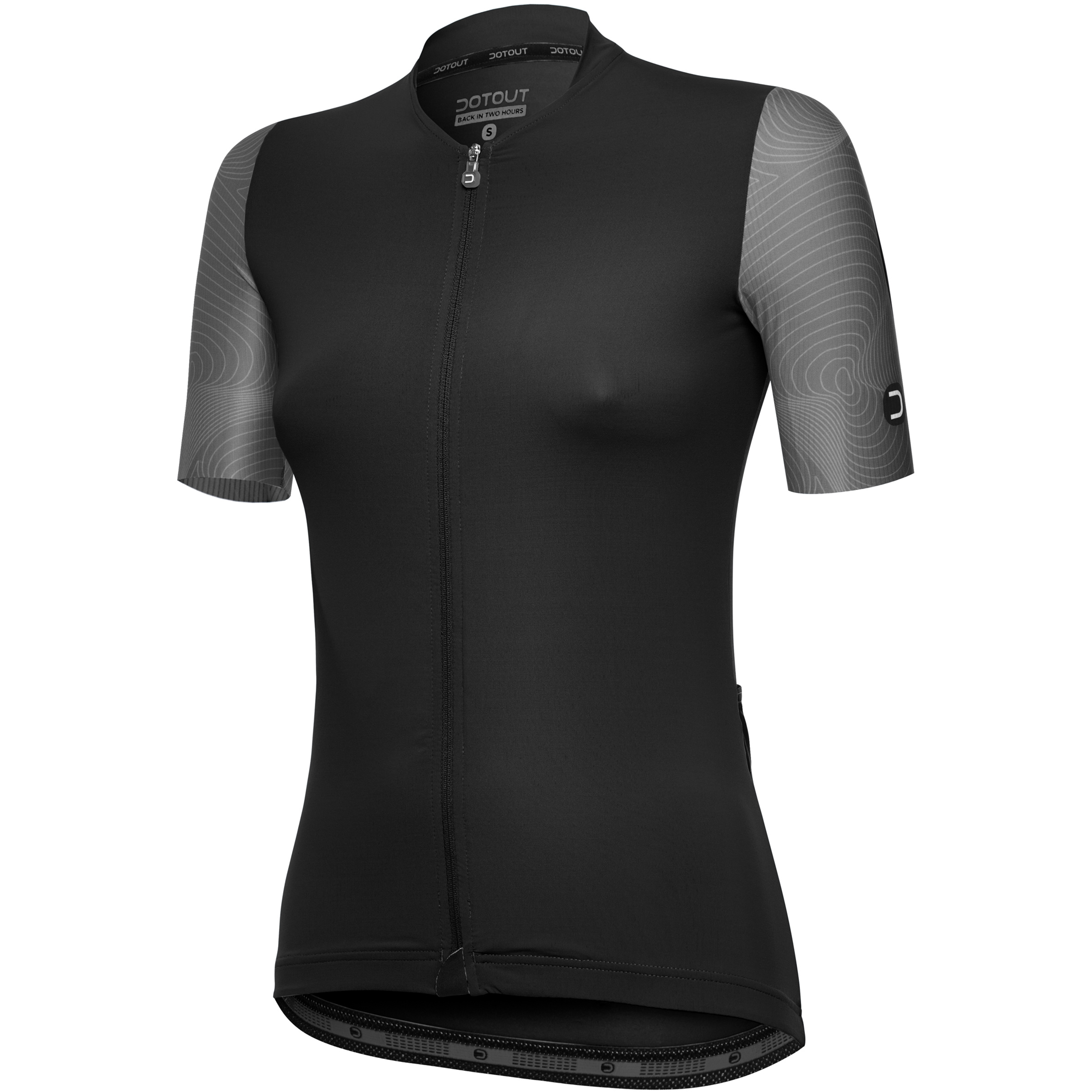 Dotout Wave Trikot Damen Radtrikots schwarz Größe S Rennrad Schnell trocknend