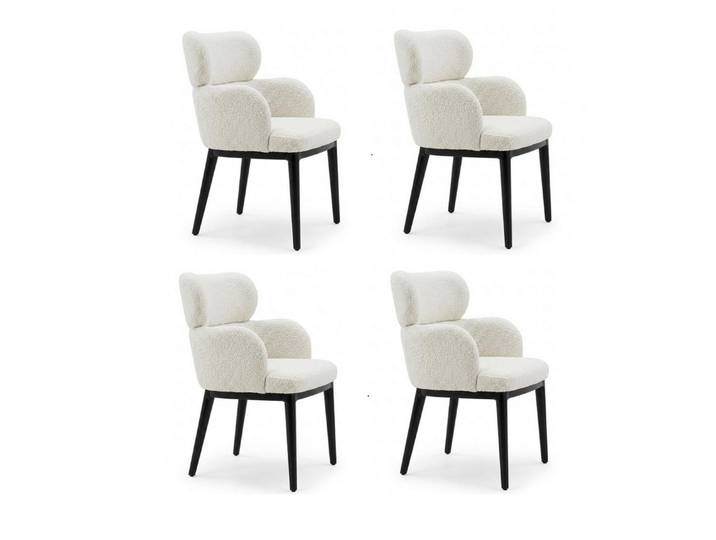Xlmoebel Sitzgruppe Elegante, gepolsterte Stühle im modernen Design für das Esszimmer, Made in Europa