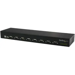 StarTech 8 Port Usb-Serial Adapter Hub (USB-A, 8 Ports), Dockingstation + USB Hub, Schwarz