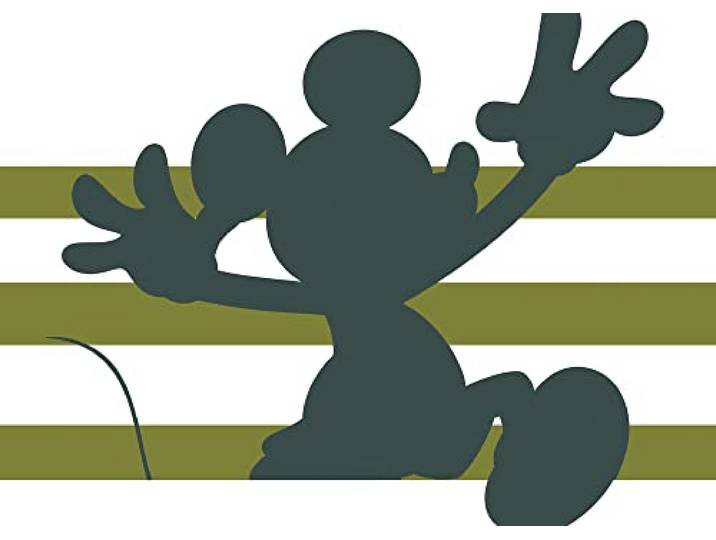 Komar Wandbild - Mickey Shadow - Größe: 50 x 70 cm - Disney, Kinderzimmer, Wandgestaltung, Bild