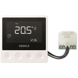 Eberle Controls AP-Uhrenthermostat, Thermostat, Weiss
