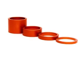 CHRIS KING Spacer Set 2 Aluminium | 1 1/8" | matt mango