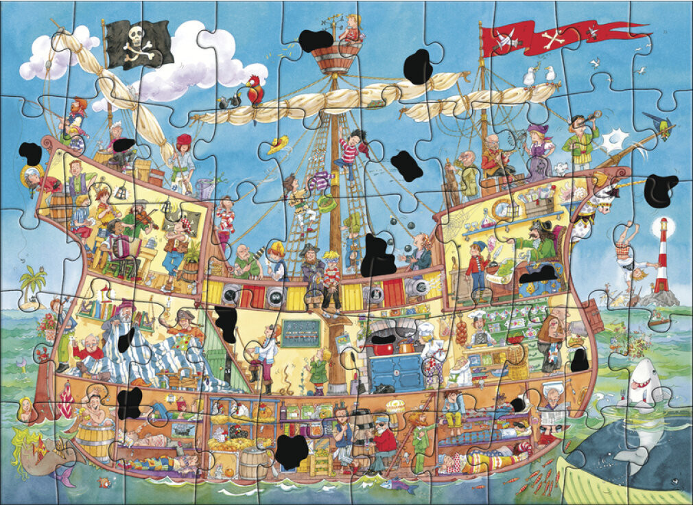 Jumbo Spiele Magische puzzel Piratenschip 2