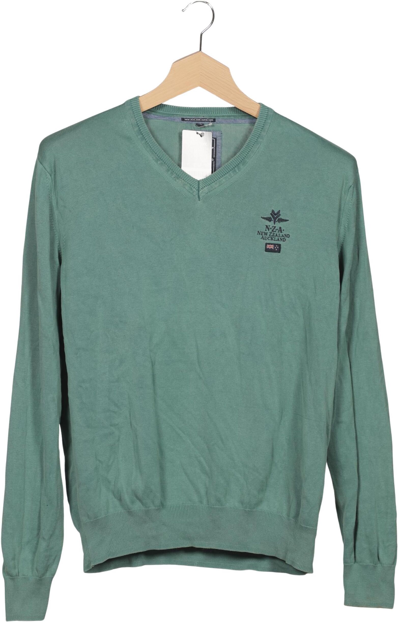 NZA NEW Zealand Auckland Herren Pullover, Grün, Gr. Xxl, Baumwolle - Second Hand