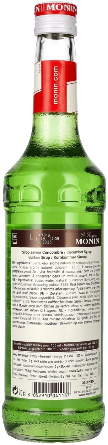 Le Sirop de Monin GURKE 0,7l