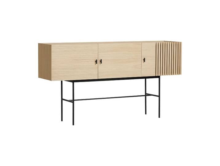Woud Table d appoint Array, 180 cm Chêne pigmenté blanc'