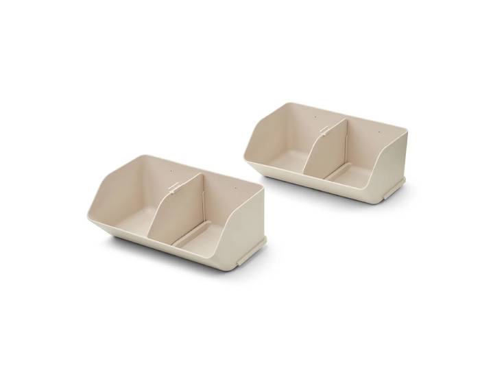 LIEWOOD - Rosemary Aufbewahrungsbox, medium, sandy (2er-Set)