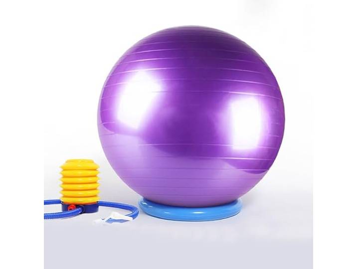 SRNSAEB Yoga Balance Ball Stuhl Aufblasbarer Yoga-Ball-Bürostuhl Mit Standfuß – Sitzball-Stuhl