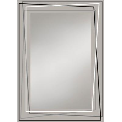 Badspiegel JOKEY "Door", silber (silberfarben), Spiegelglas, Spiegel, Badspiegel, 50 x 70 cm