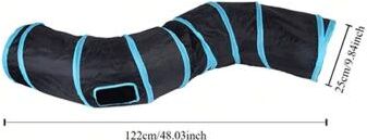 Uplift Picks Rainbow Cat Tunnel Collapsible Interactive Play Tube For Cats And Puppies 05