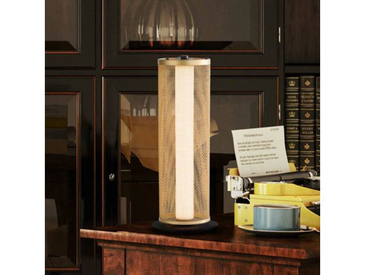 Searchlight LED Fensterbank Tischlampe Thread, dimmbar, messing / gold, für Wohn- / Esszimmer, Metall, LED Tischlampe