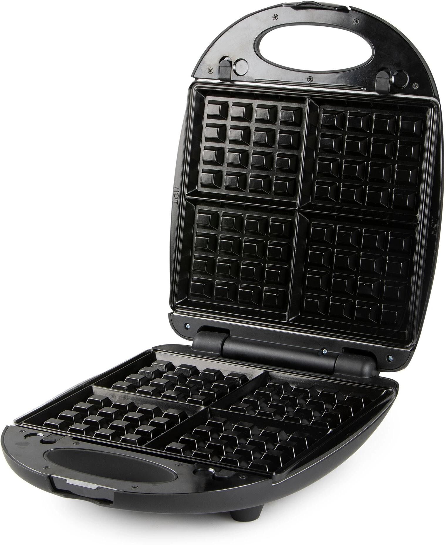 2-in-1-Toaster DOMO "und Waffeleisen", schwarz, Toaster, 2-in-1-Toaster schwarz Einheitsgröße