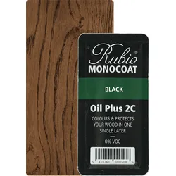 Rubio Monocoat Oil Plus 2C Black 6ml (A) - 6ml [Probe]