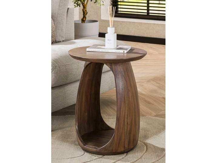Beistelltisch Kina 2 , Akazie massiv , glaze brown