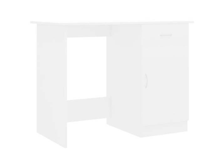 Bureau Blanc 100x50x76 cm Bois d'ingénierie - SALALIS - SP118244