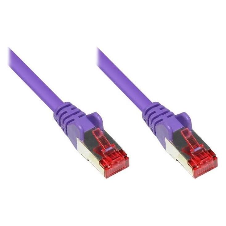 Varia Patchkabel Cat. 6 - 10 m, S/FTP, PiMF, violett (PiMF, S/FTP, CAT6, 10 m) (SO-31312)