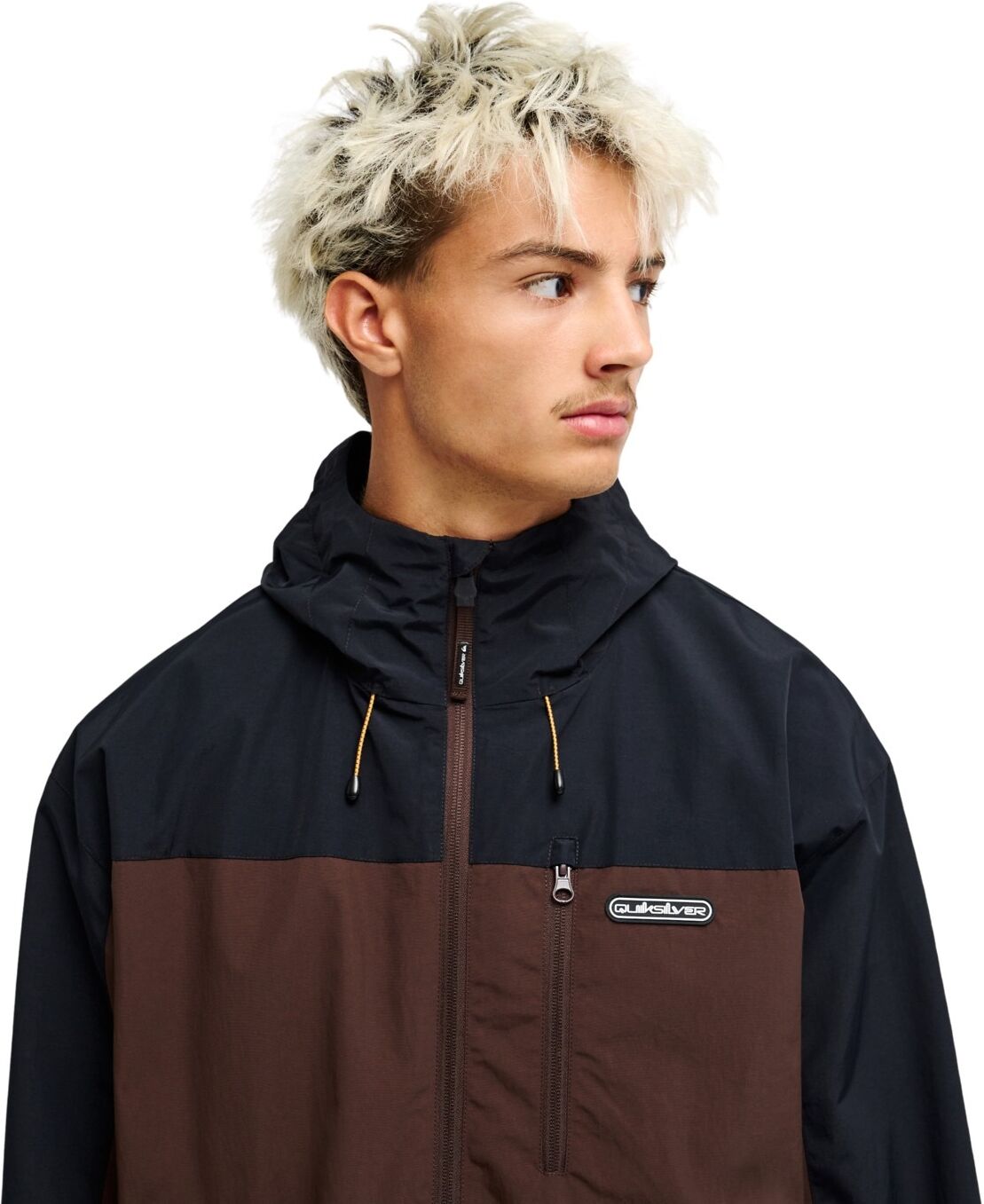 Funktionsjacke QUIKSILVER "Ocean Swell 10K", Herren, Gr. XXL, braun (java), Obermaterial: 100% Nylon., Jacken Funktionsjacke java XXL