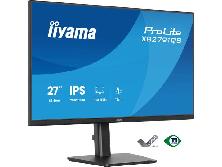 iiyama ProLite XB2791QS-B1, 68,6 cm (27'), 2560 x 1440 pixels, Quad HD, LED, Noir